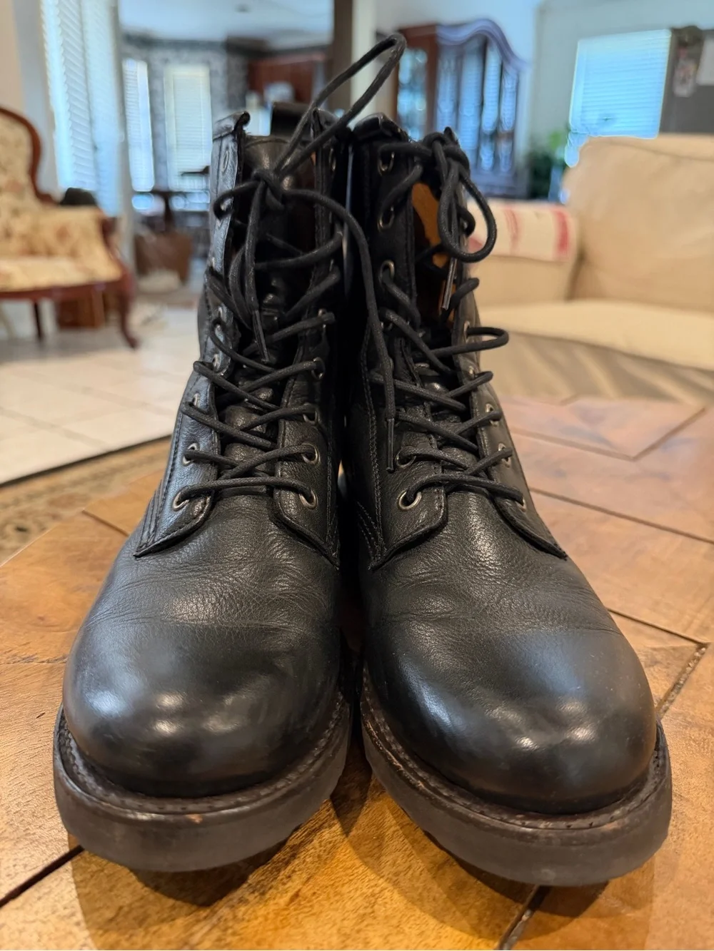 Frye very gently